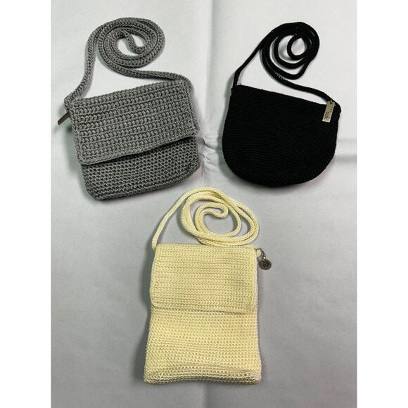 THE SAK Bundle of 3 Bags, Cream, Black and Gray Mini Shoulder Bags - Picture 1 of 8